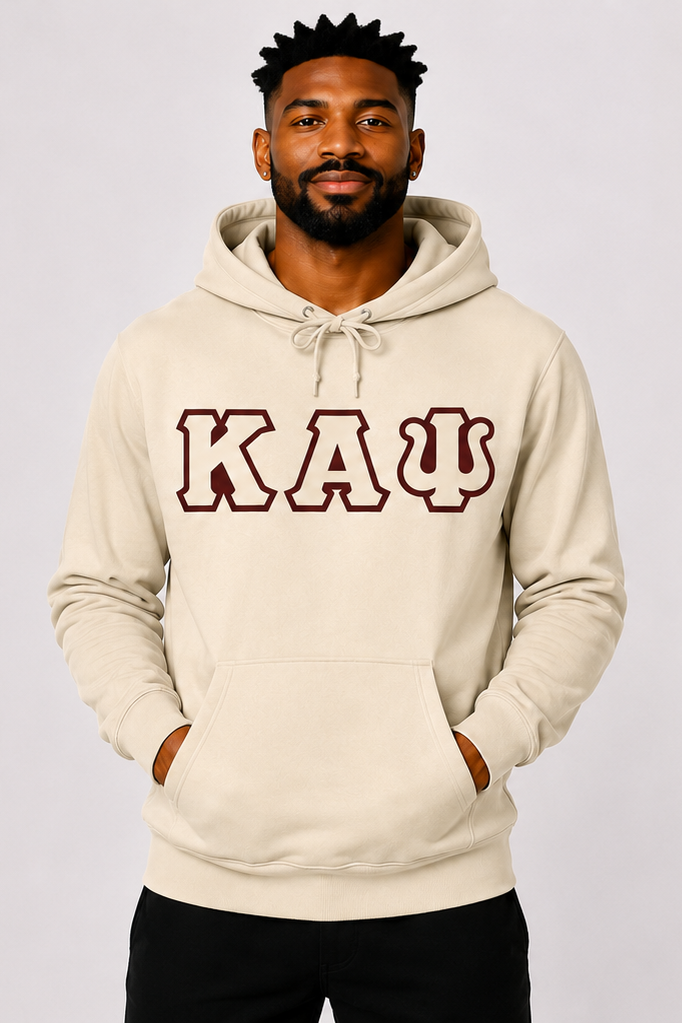 Cream ΚΑΨ Hoodie - Cream/Crimson