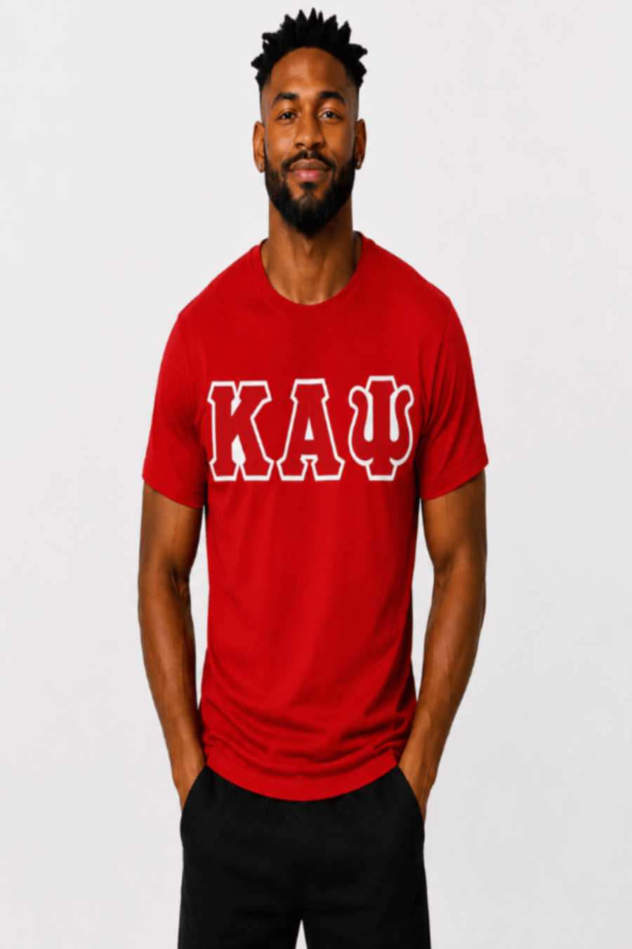 Red ΚΑΨ Tee - Red/White