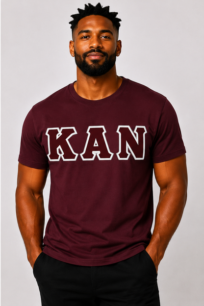 ΚΑΝ Twill Greek Letter T-Shirt