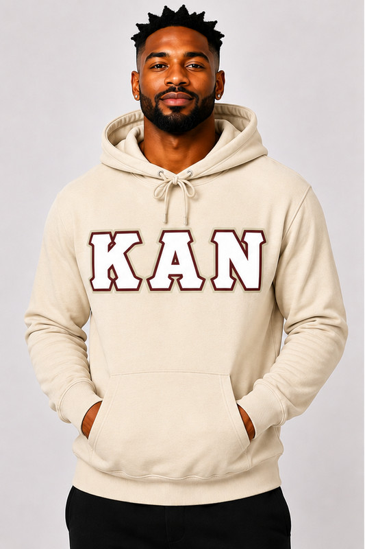Cream KAN Hoodie - White/Crimson