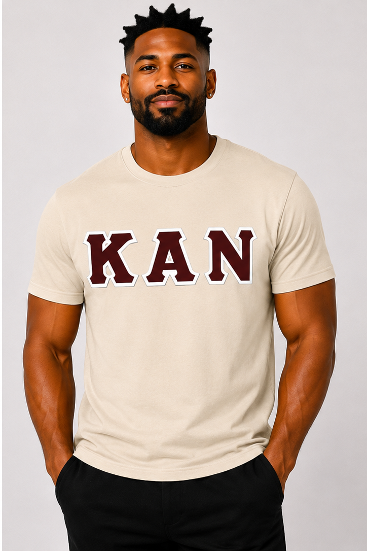ΚΑΝ Twill Greek Letter T-Shirt