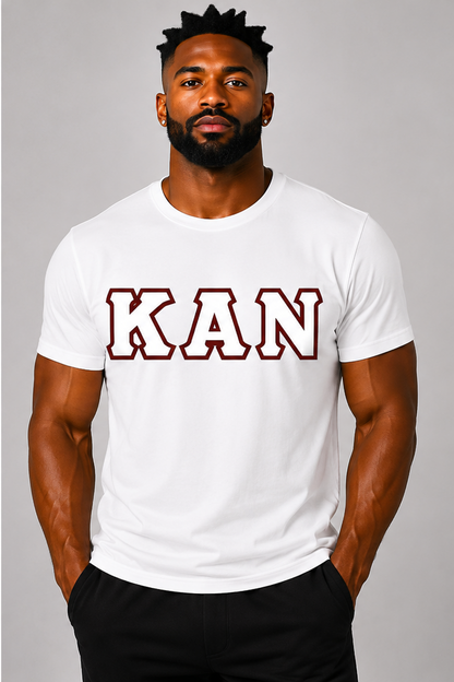 ΚΑΝ Twill Greek Letter T-Shirt