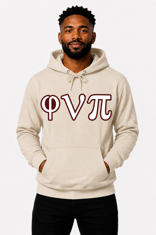 Cream φνπ Hoodie - White/Crimson