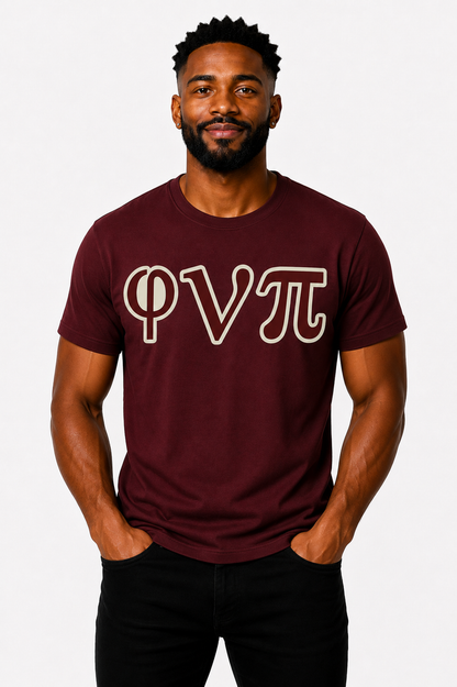 φνπ Twill Greek Letter T-Shirt