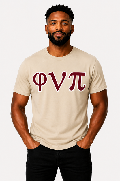 φνπ Twill Greek Letter T-Shirt