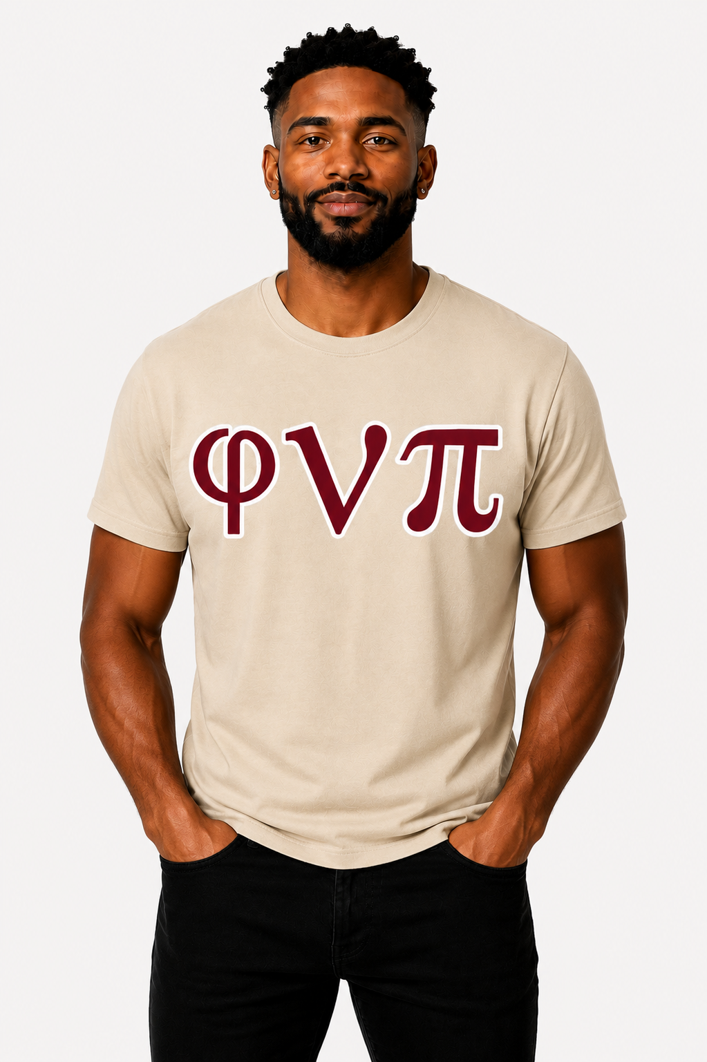 φνπ Twill Greek Letter T-Shirt