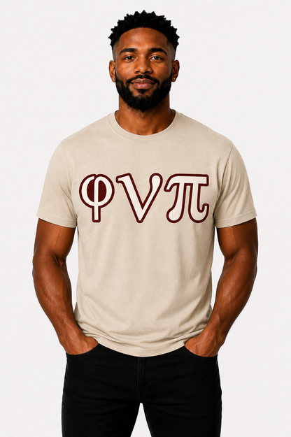φνπ Twill Greek Letter T-Shirt