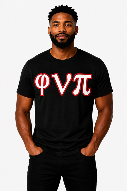 φνπ Twill Greek Letter T-Shirt