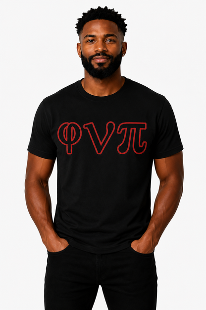 φνπ Twill Greek Letter T-Shirt