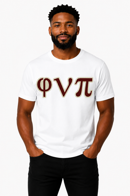φνπ Twill Greek Letter T-Shirt