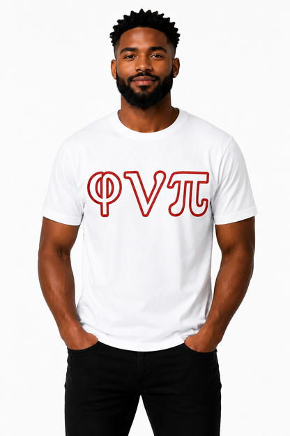 φνπ Twill Greek Letter T-Shirt
