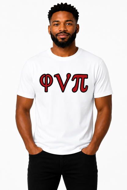φνπ Twill Greek Letter T-Shirt