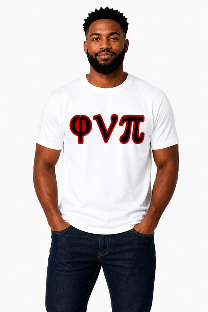 φνπ Twill Greek Letter T-Shirt