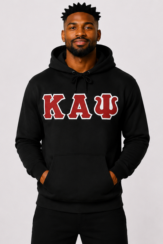 Black ΚΑΨ Hoodie - Red/White