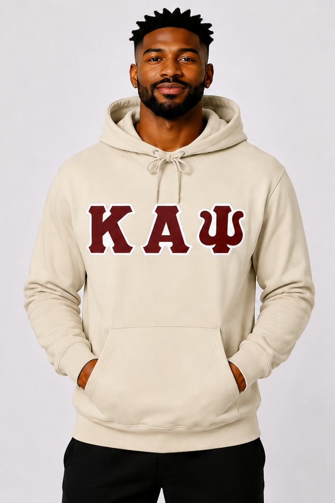Cream ΚΑΨ Hoodie - Crimson/White