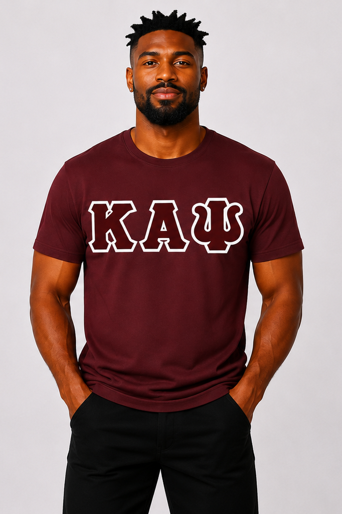 Crimson ΚΑΨ Tee - Crimson/White