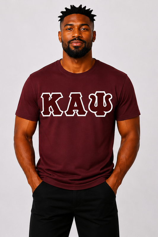 Crimson ΚΑΨ Tee - Crimson/White